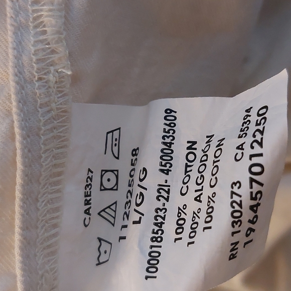 Lee Blouse sz Lg Ecru (each) Only One Left. - Picture 10 of 13